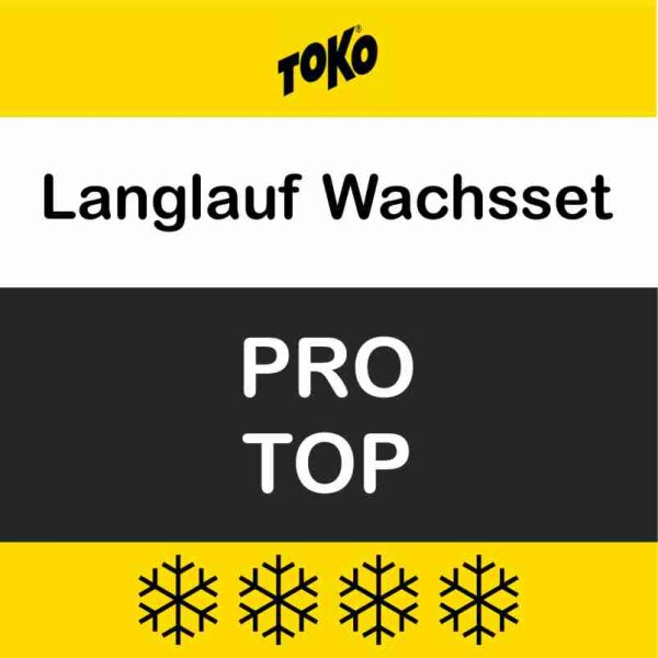 Toko Langlauf-Wachset PRO TOP LV4 Skating 15-teilig