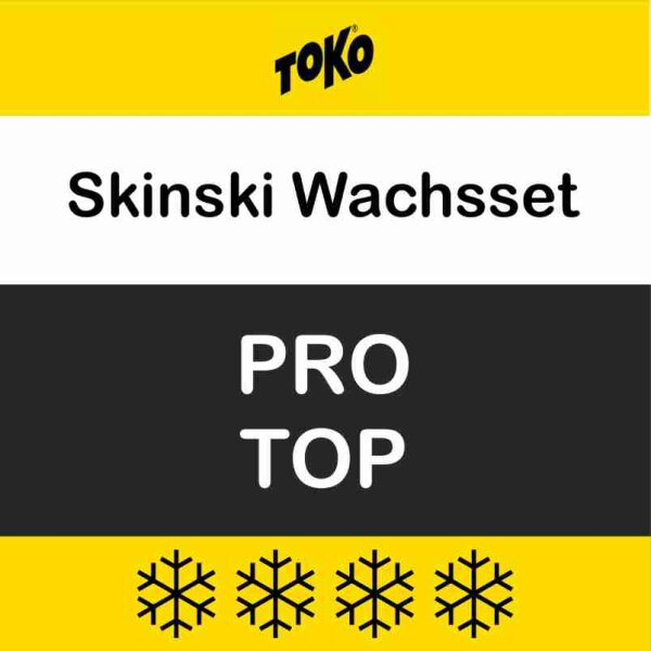 Toko Langlauf-Wachset PRO TOP LV4 Skin 17-teilig