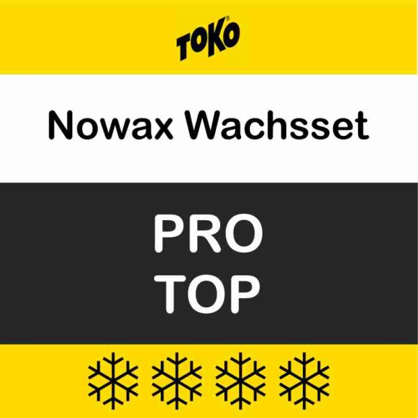 Toko Langlauf-Wachset PRO TOP LV4 Nowax 16-teilig